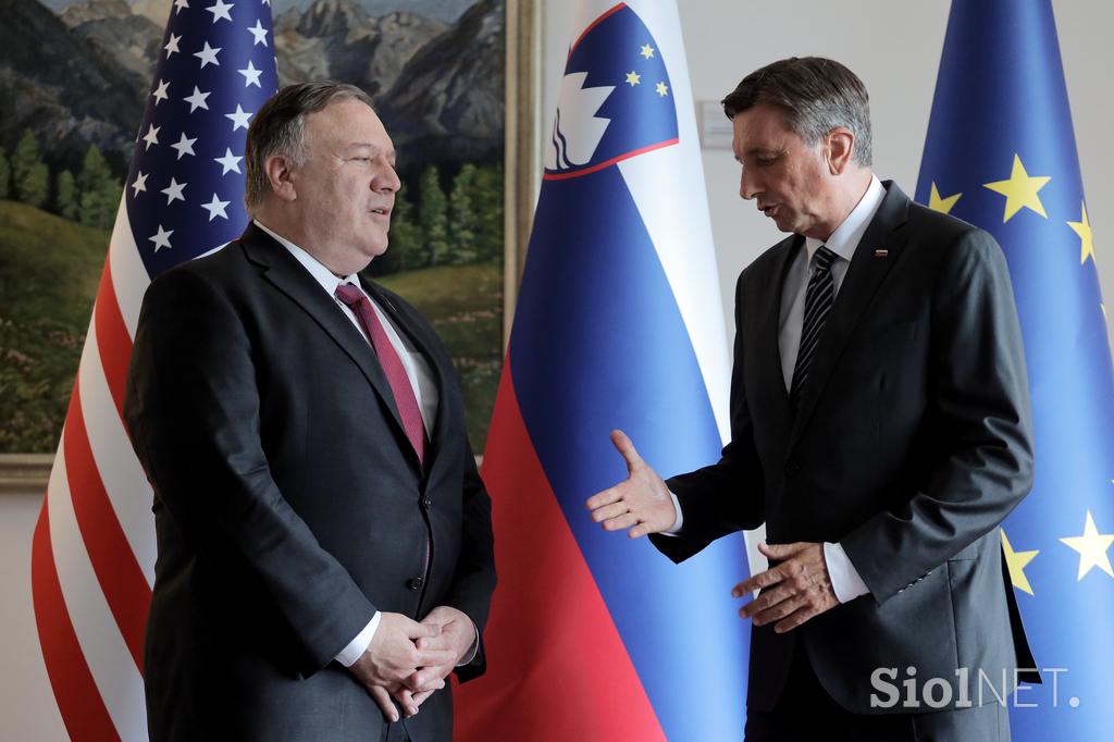 Mike Pompeo Borut Pahor