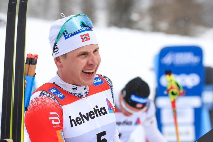 Simen Hegstad Krueger | Simen Hegstad Krueger je zmagal na tekmi za svetovni pokal smučarjev tekačev. | Foto Guliverimage