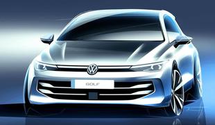 Prenovljeni VW golf: to so nove uradne skice #foto