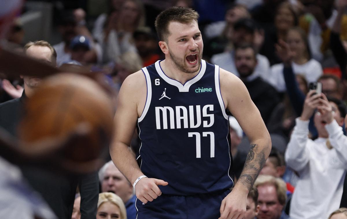 Luka Dončić | Medsebojni obračun Gorana Dragića in Luke Dončića je preprečila poškodba najboljšega strelca lige NBA. | Foto Reuters