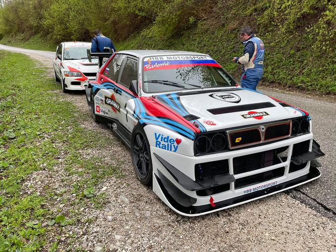 Osmoljenca dirke sta bila Milan Bubnič (lancia delta) in Janko Čebron (mitsubishi lancer). | Foto: Gregor Pavšič