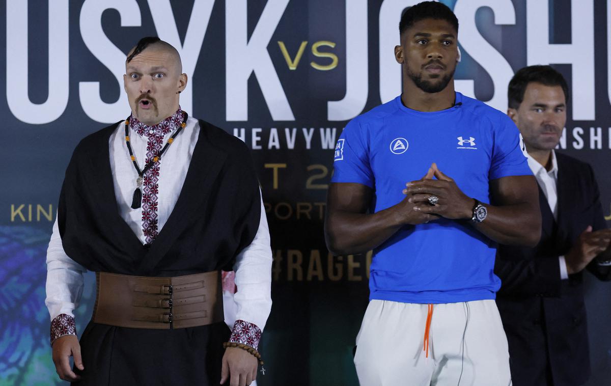 Oleksandr Usik vs Anthony Joshua | Oleksandr Usik in Anthony Joshua se bosta spopadla v soboto v Savdski Arabiji. | Foto Reuters