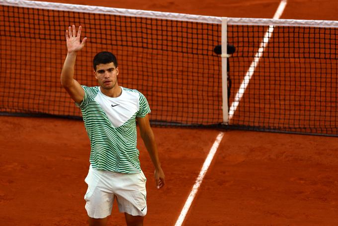 Carlos Alcaraz je zmagal s 3:0 v nizih. | Foto: Reuters