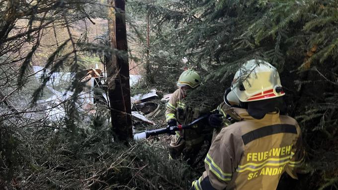 Letalo. Nesreča. | Foto: Feuerwerk Bezirk Lungau