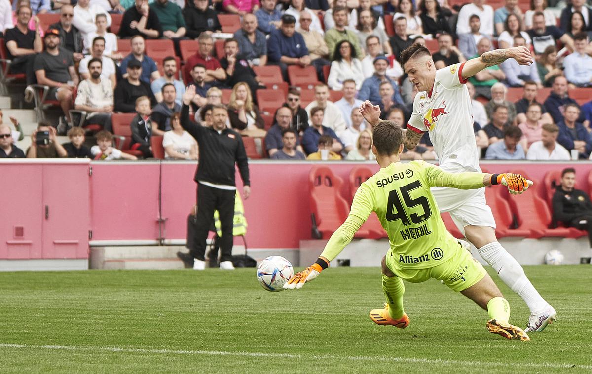 Salzburg Benjamin Šeško | Benjamin Šeško je sezono v Avstriji končal s 16 goli. | Foto Guliver Image