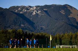 Slovenska nogometna reprezentanca trening