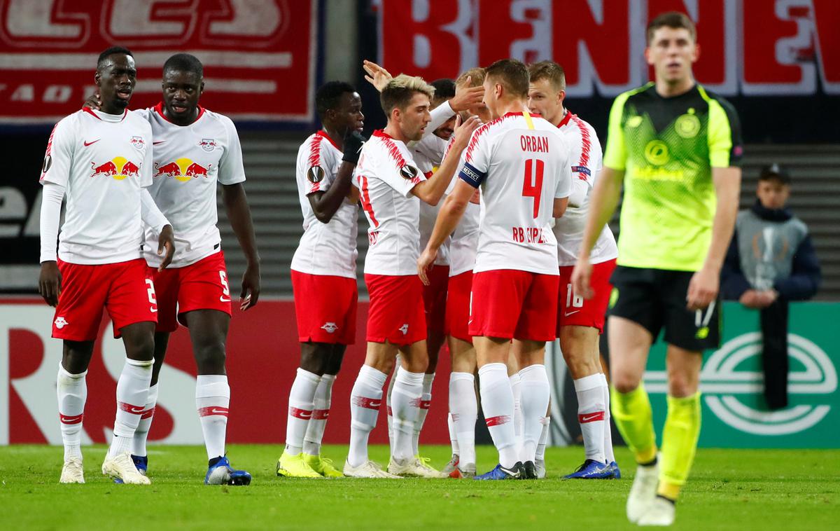 Leipzig Celtic Kevin Kampl | Leipzig je s 3:0 premagal Bayer Leverkusen in na lestvici prehitel prvaka Bayern. Kamplovi so zdaj tretji. | Foto Reuters