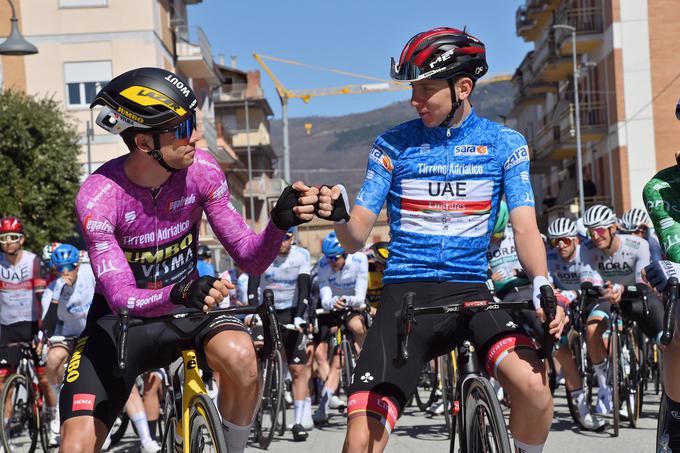 Wout Van Aert in Tadej Pogačar | Foto: Guliverimage/Vladimir Fedorenko