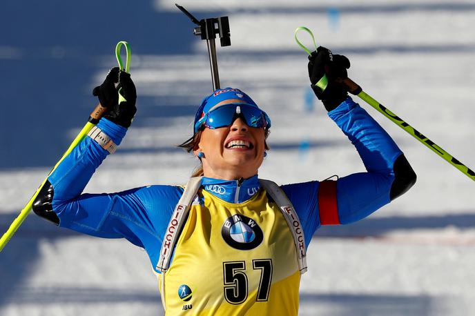 Dorothea Wierer | Dorothea Wierer je osvojila še drugo zlato odličje na prvenstvu v Anterselvi. | Foto Reuters