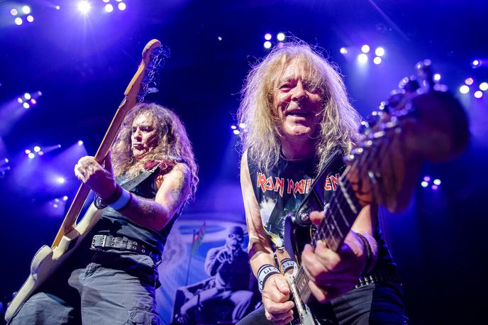 Steve Harris in Janick Gers | Steve Harris in Janick Gers na turneji leta 2019 v Cincinattiju | Foto Guliverimage