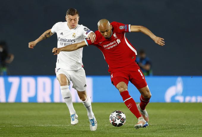 Real Madrid je prejšnji teden v Madridu premagal Liverpool s 3:1. Zmagovalec obračuna se bo v polfinalu nameril na Chelsea. | Foto: Reuters