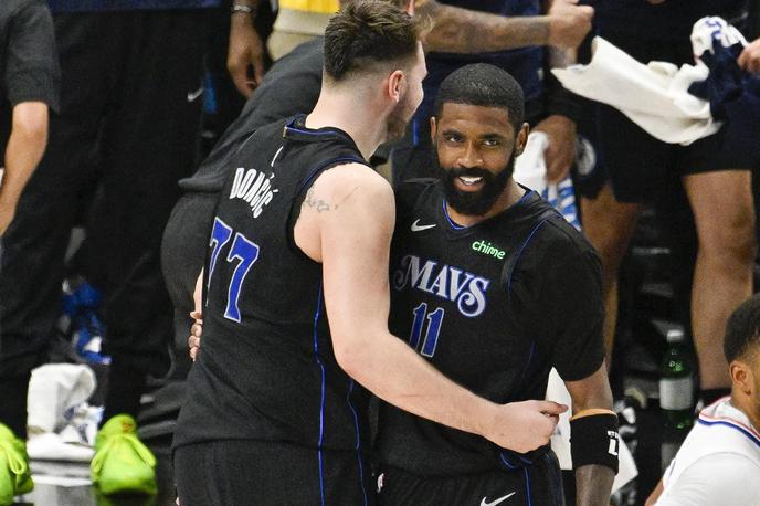 Dallas Mavericks Luka Dončić Kyrie Irving | Luka Dončić in Kyrie Irving sta z Dallasom prišla v konferenčni finale. | Foto Reuters