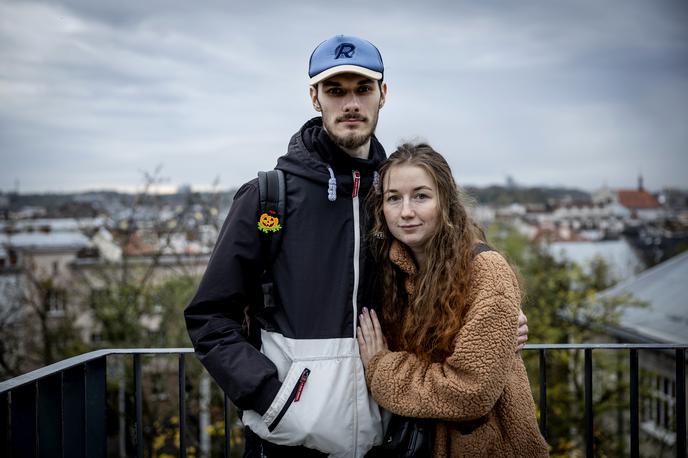 Ilona Kovalenko in Serhiy Nadtochiy | Ilona Kovalenko in Serhij Nadtočij želita zapustiti Ukrajino in si prihodnost ustvariti na Hrvaškem.  | Foto Ana Kovač