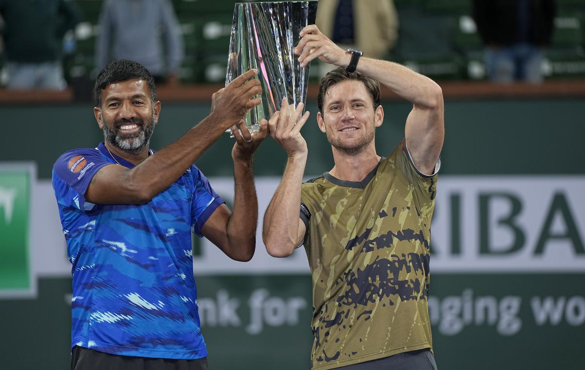 Rohan Bopanna | Rohan Bopanna, ki je 4. marca dopolnil 43 let starosti, je postal najstarejši zmagovalec mastersa ATP serije 1000. | Foto Guliverimage