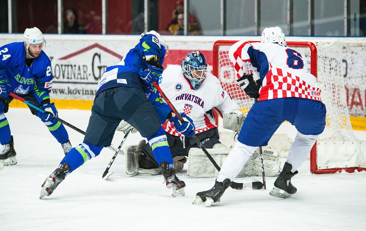 Kv za OI: Slovenija - Hrvaška | Slovenska hokejska reprezentanca je s 7:0 odpravila Hrvaško. | Foto Peter Podobnik/Sportida