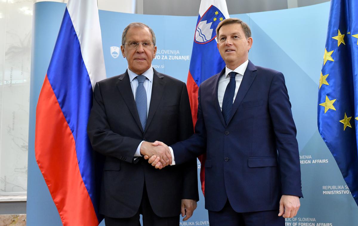 Miro Cerar, Sergej Lavrov | Foto STA