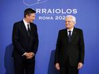 Borut Pahor in Sergio Mattarella