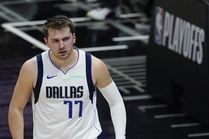 Luka Dončić | Luka Dončić je zaključil sezono s 46 točkami, 14 asistencami in sedmimi skoki. Z Dallasom je izgubil odločilno sedmo tekmo proti LA Clippers. | Foto Guliverimage