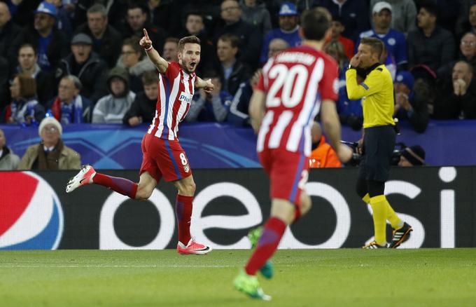 Junak Atletica je bil Saul Niguez, ki je zadel v prvem polčasu. | Foto: Reuters