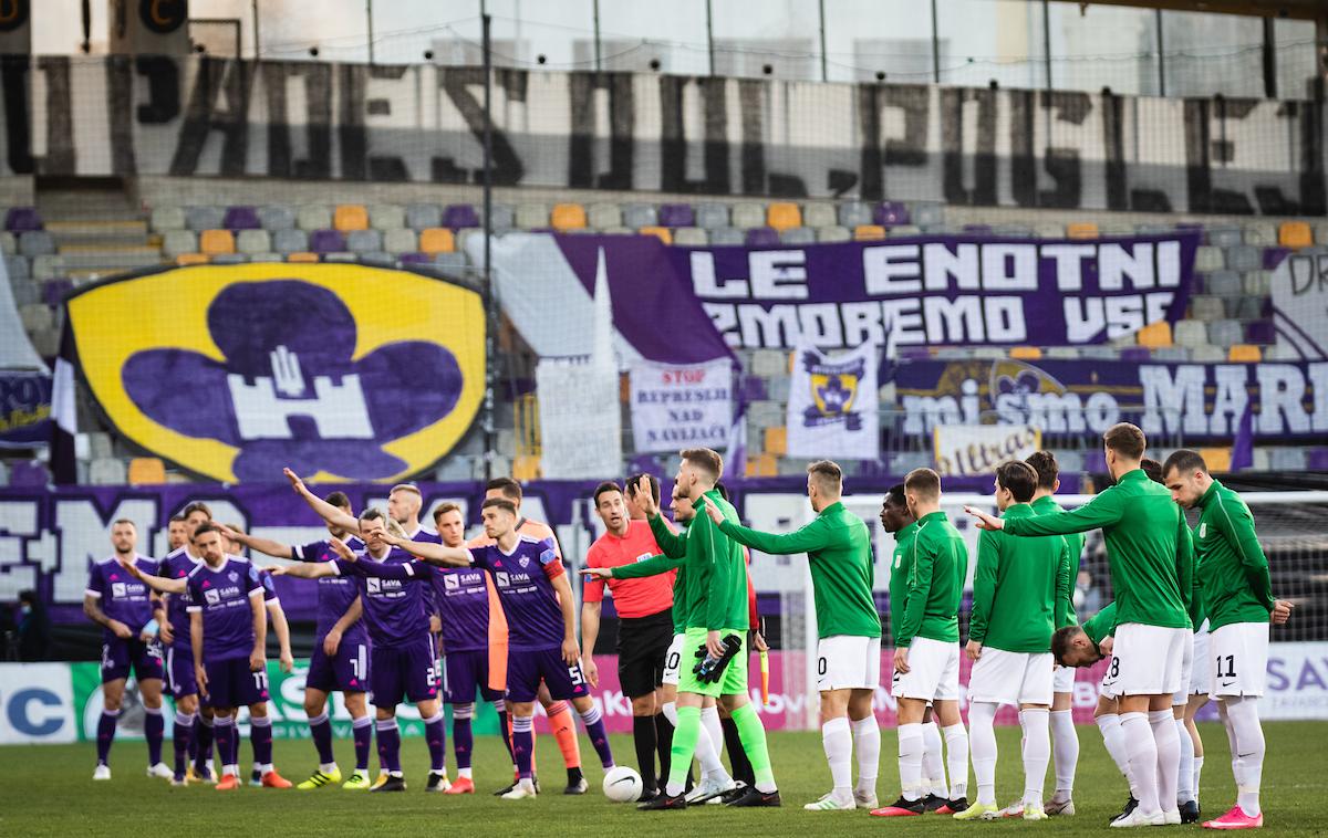 Maribor, Olimpija, Ljudski vrt, februar 2021 | Večna tekmeca Maribor in Olimpija sta si enotna v mnenju, da so vladni ukrepi o ustavitvi prvoligaških tekmovanj med prvim in 11. aprilom nesprejemljivi. Tako razmišlja tudi Mura. | Foto Blaž Weindorfer/Sportida