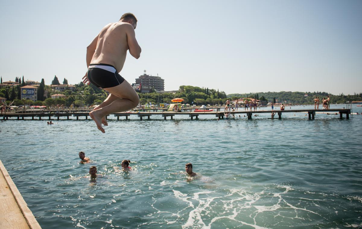 Portorož, skok v vodo | Foto Bor Slana