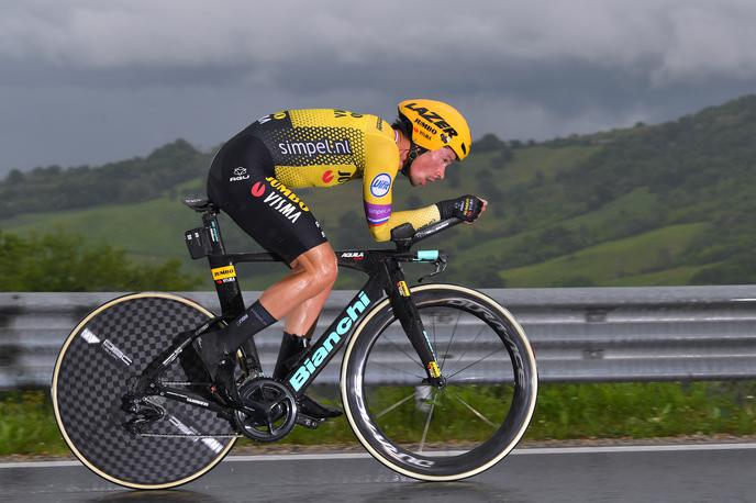 Primož Roglič | Primož Roglič bo na zadnji etapi letošnjega Gira, ko bo na sporedu kronometer, poskušal izničiti zaostanek, ki ga loči od zmagovalnega odra. | Foto Getty Images