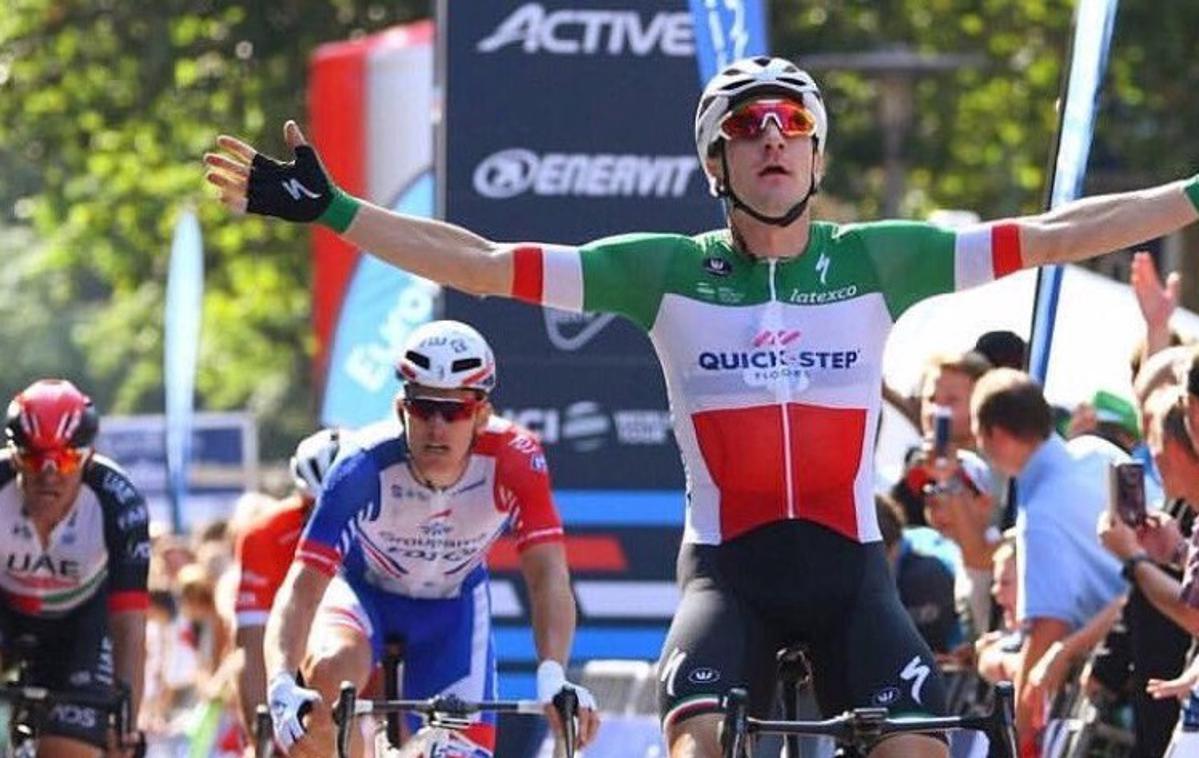 Elia Viviani Vuelta | Italijanski kolesar Elia Viviani je bil najboljši na enodnevni dirki. | Foto zajem zaslona