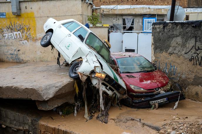 iran | Poplave so zajele tudi mesto Širaz.  | Foto Reuters