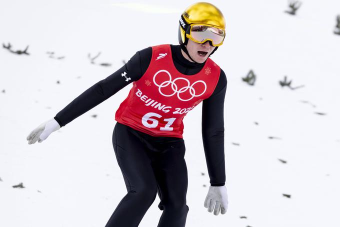 Anže Lanišek je naredil določen napredek v primerjavi s trening skoki. Najboljše varčuje za tekmo? | Foto: Guliverimage/Vladimir Fedorenko