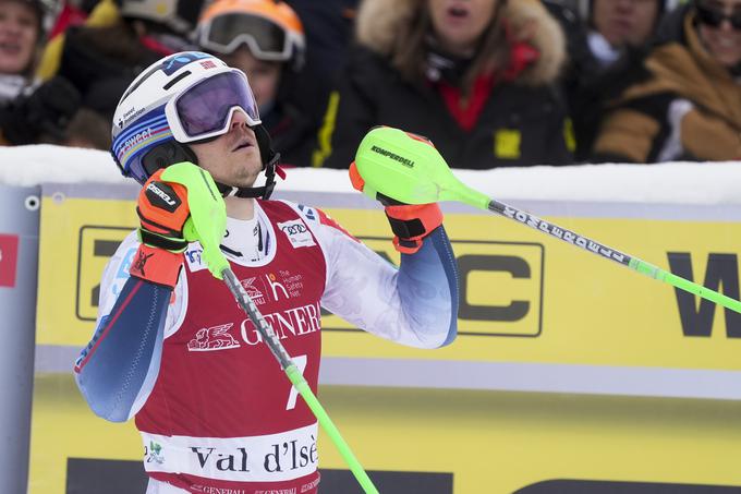 Henrik Kristoffersen je vodilni v slalomskem seštevku. | Foto: Guliverimage