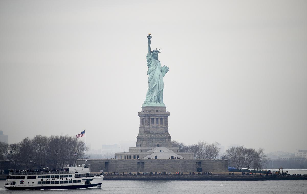 Kip svobode | Kip svobode je bil odkrit v pristanišču New Yorka 28. oktobra 1886 ob stoletnici ameriške razglasitve neodvisnosti kot darilo Francozov ZDA. | Foto Guliverimage