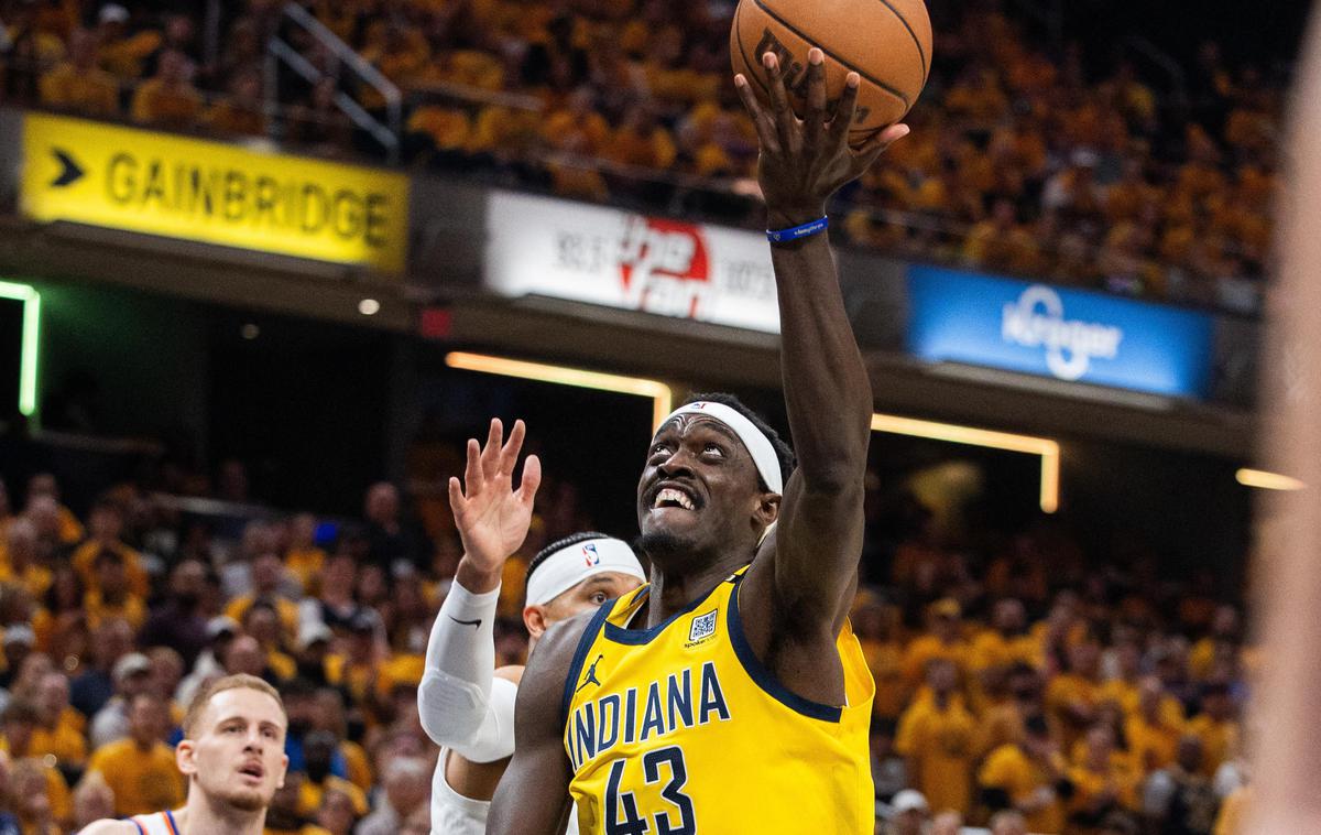 Indiana Pacers : New York Knicks Pascal Siakam | Pascal Siakam je ob zmagi Indiane dosege 25 točk in sedem skokov. | Foto Reuters