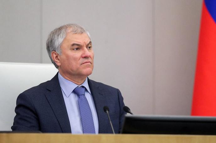 Vjačeslav Volodin | Vjačeslav Volodin je tesen zaveznik ruskega predsednika Vladimirja Putina in predsednik ruske dume. | Foto Reuters