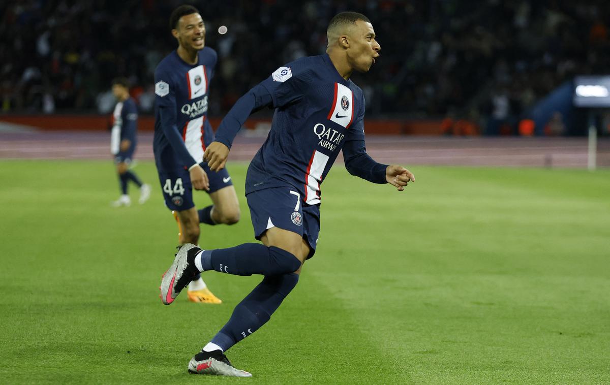 PSG Kylian Mbappe | Kylian Mbappe je v drugem polčasu potrdil novo zmago PSG-ja. | Foto Reuters