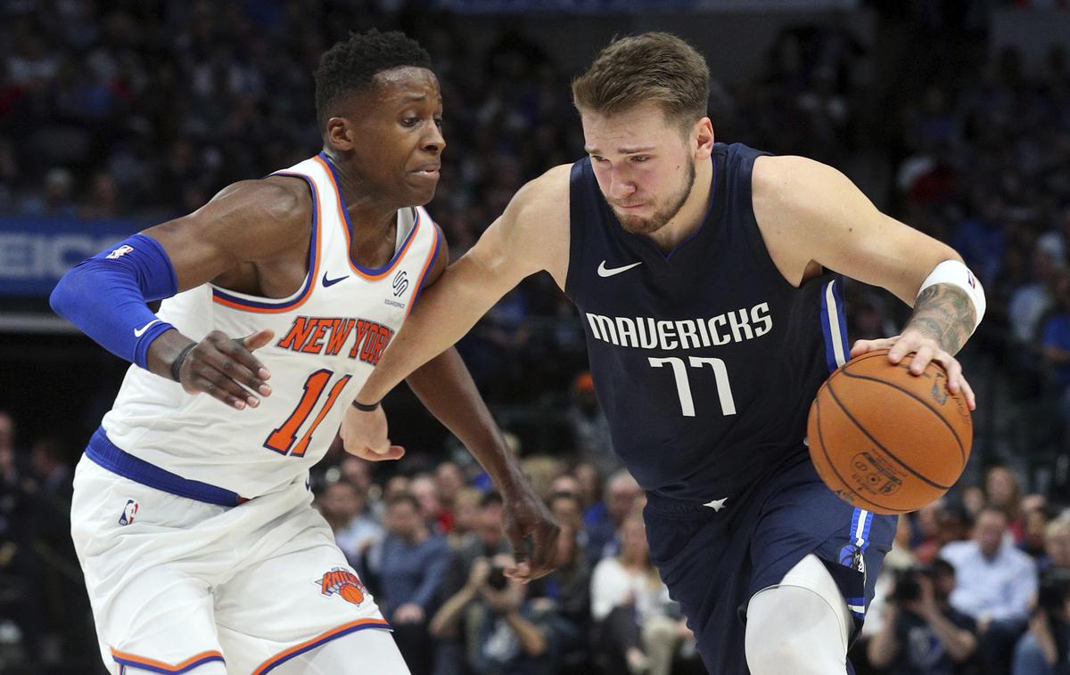 Frank Ntilikina, Luka Dončić | Luka Dončić bo v Dallasu pozdravil Franka Ntilikino. | Foto Guliverimage