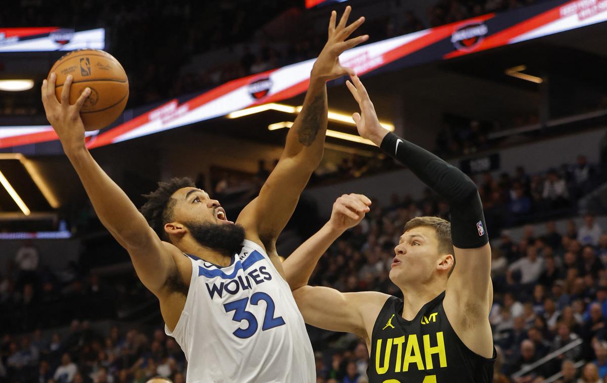 Karl-Anthony Towns, Minnesota Timberwolves | Karl-Anthony Towns je k zmagi Minnesote Timberwolves prispeval 32 točk. | Foto Reuters