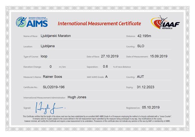 Vse tri trase (na 10, 21 in 42 kilometrov) so uradno izmerjene in cetrtificirane. | Foto: 