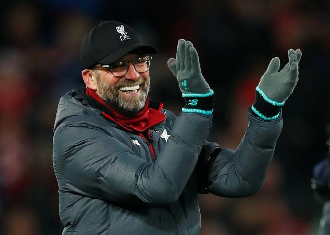 Jürgen Klopp je med najzaslužnejšimi za preporod Liverpoola. Postal je prvi nemški trener, ki je od ustanovitve Premier League (1992) popeljal ekipo do naslova angleškega prvaka. | Foto: Reuters