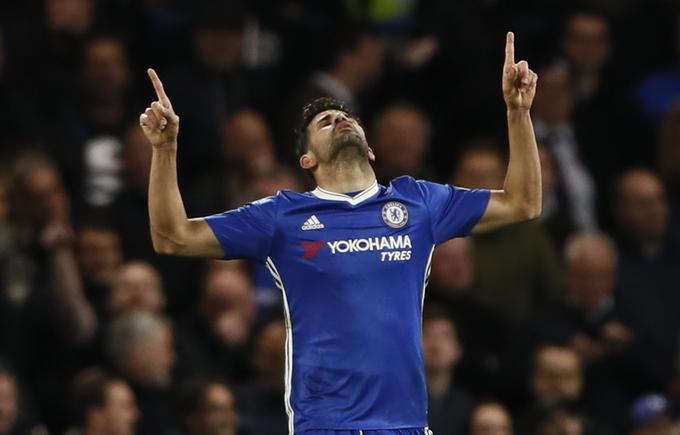 Najboljši strelec novega angleškega prvaka Diego Costa se seli v Azijo. | Foto: Reuters