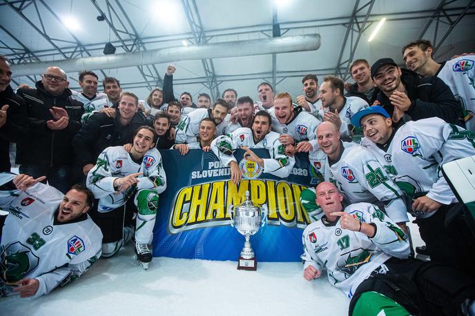 HK Olimpija HDD Jesenice Pokal Slovenije 2019 | Hokejisti HK SŽ Olimpija so v finalu pokala visoko premagali večne tekmece z Jesenic. | Foto Grega Valančič/Sportida