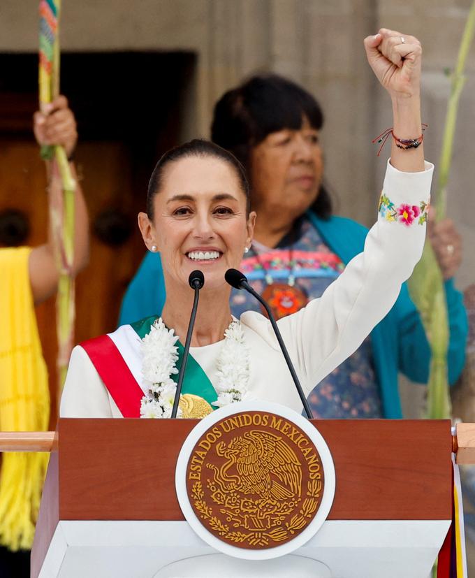 Claudia Sheinbaum, predsednica Mehike, Mehika | Foto: Reuters