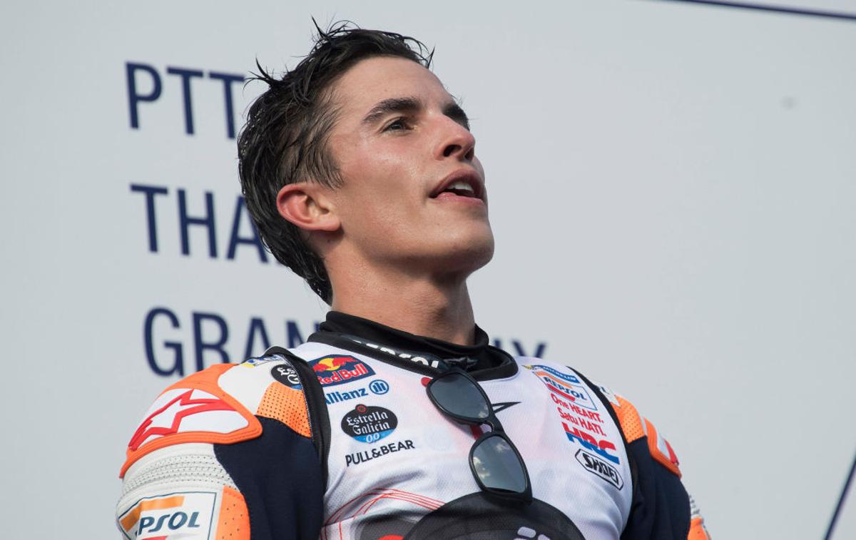 Marc Marquez | Marc Marquez si je v nedeljo zlomil desno nadlahtnico, a bo kljub temu že konec tedna na štartu dirke za VN Andaluzije. | Foto Gulliver/Getty Images