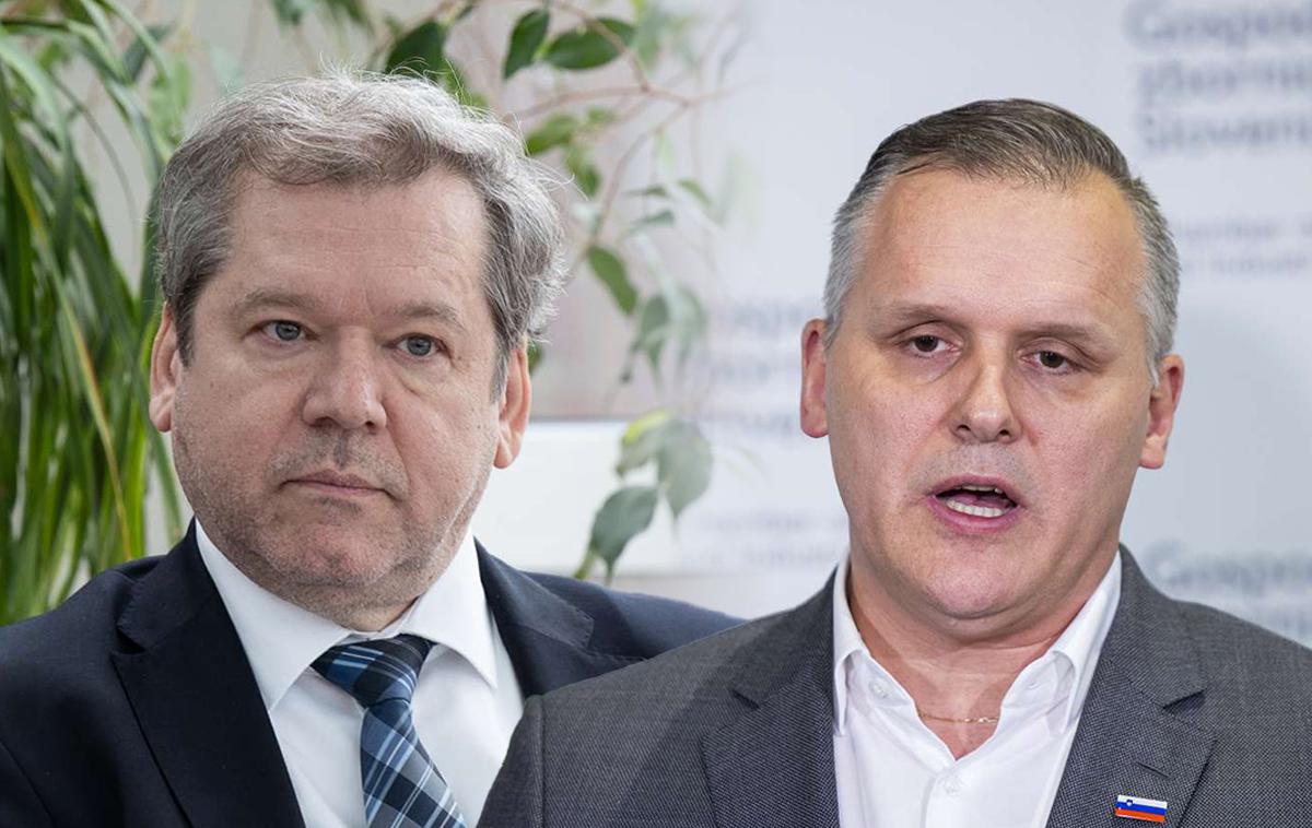 Igor Papič, Bojan Kumar | Ministrstvo za visoko šolstvo, znanost in inovacije bo vodil Igor Papič, ministrstvo za okolje, podnebje in energijo pa Bojan Kumer.  | Foto STA