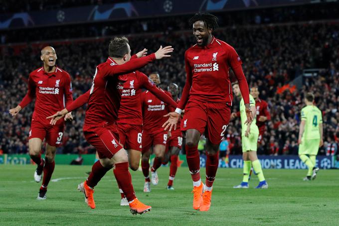 Divock Origi je dosegel odločilni zadetek, ki je Liverpool popeljal v veliki finale. | Foto: Reuters