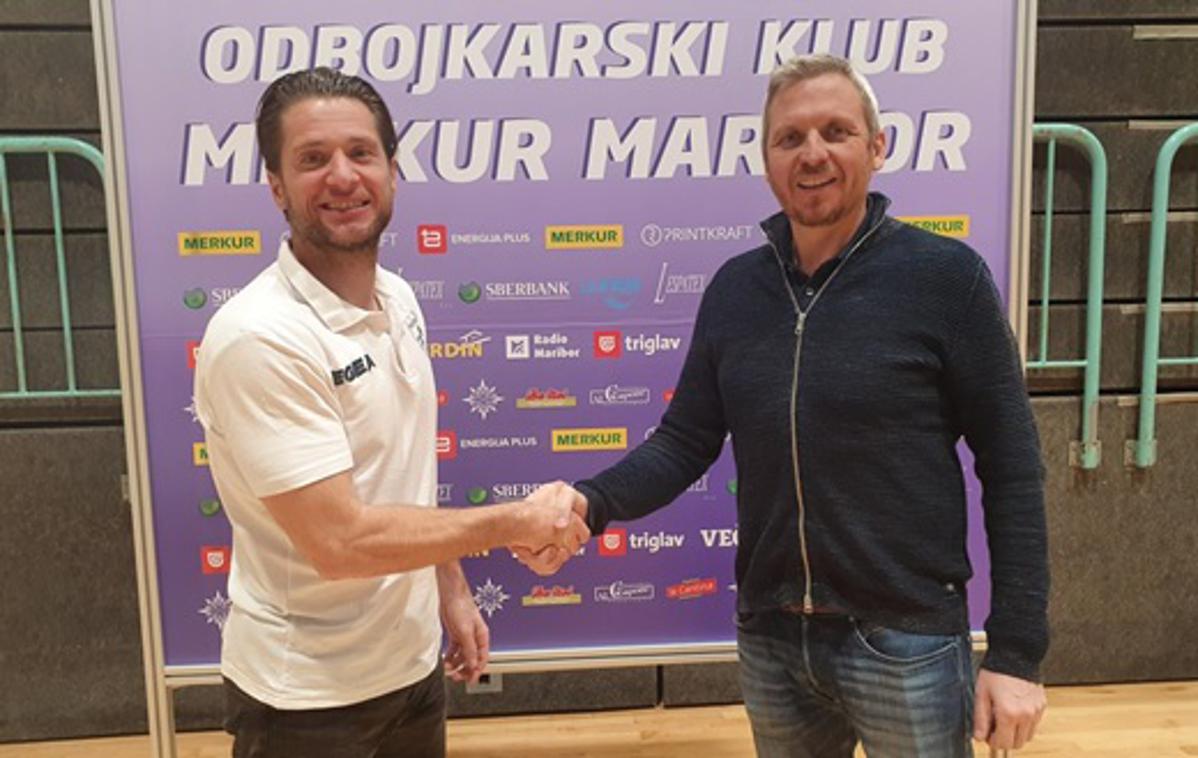 OK Merkur Maribor | Sebastijan Škorc bo trenersko taktirko Maribora vihtel še dve sezoni. | Foto Matjaž Kramberger