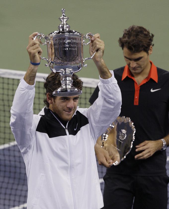 Juan Martin del Potro je leta 2009 zmagal OP ZDA, ko je v finalu premagal Rogerja Federerja. | Foto: Guliverimage