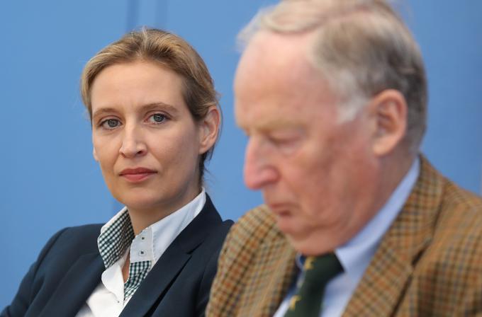 Alice Weidel in Alexander Gauland sta glavna kandidata AfD na letošnjih volitvah. | Foto: Getty Images