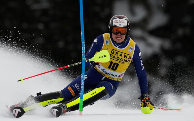 Alex Vinatzer, ki je vodil po prvi vožnji, je bil na koncu četrti. | Foto: Reuters