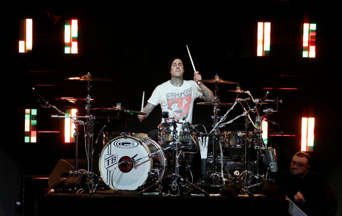 Travis Barker | Travis je bobnar priljubljene skupine Blink-182. | Foto Reuters