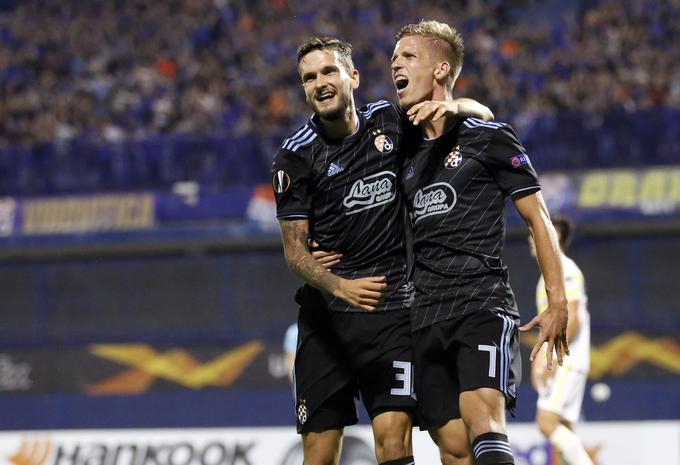 Dani Olmo, ki obožuje skladbe pokojnega dalmatinskega glasbenega velikana Oliverja Dragojevića, je debitiral za Dinamo leta 2015. Zbral je 124 nastopov in 34 zadetkov. Petkrat je osvojil prvenstvo, trikrat pokal, odlično pa je sodeloval tudi s slovenskim reprezentantom Petrom Stojanovićem. | Foto: Guliverimage